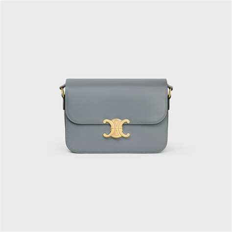 celine box navy|CLASSIQUE TRIOMPHE BAG IN SHINY CALFSKIN.